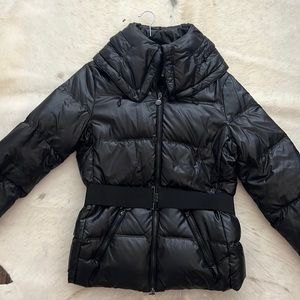 Black Moncler puffer short jacket size 4